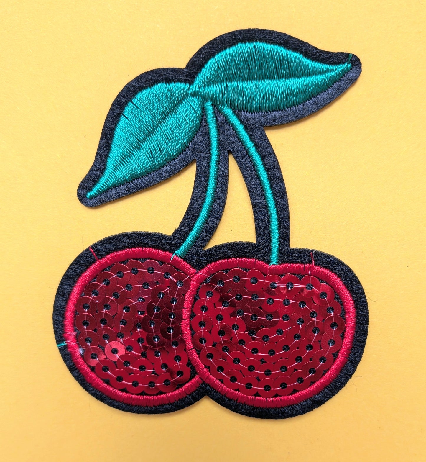 Cherry Blossom glitter red cherry patch β limited edition β T is for Teddie