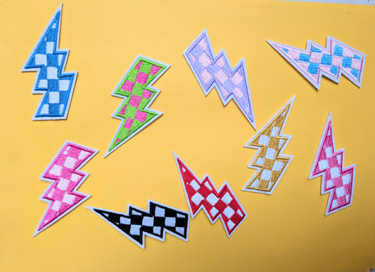 Relight My Fire bliksem patch multicolor – limited edition – T is for Teddie