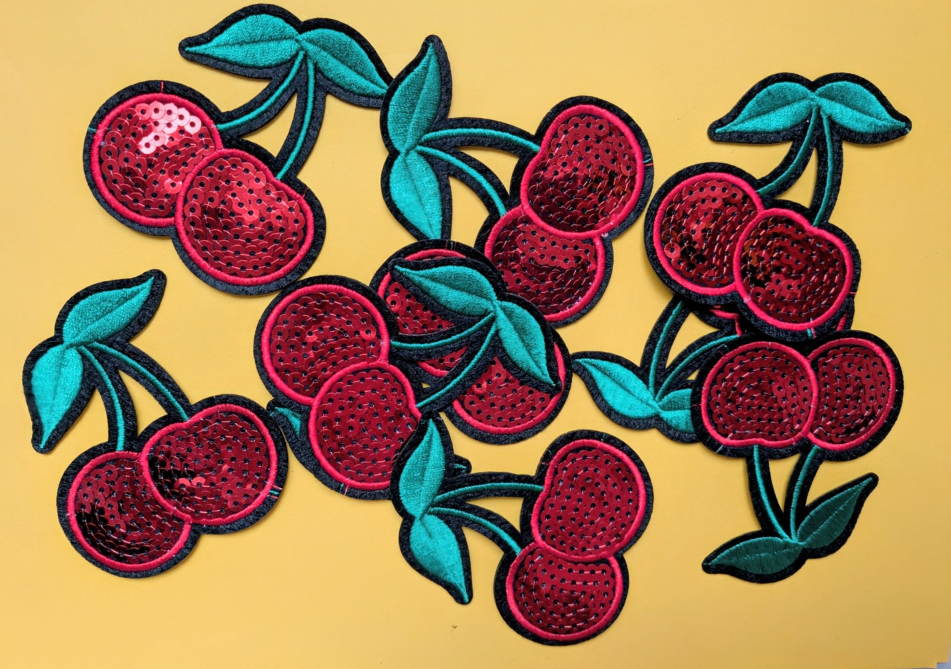 Cherry Blossom glitter red cherry patch – limited edition – T is for Teddie